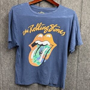The Rolling Stones Blue Graphic Kids Tee